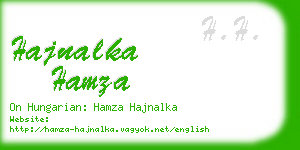 hajnalka hamza business card